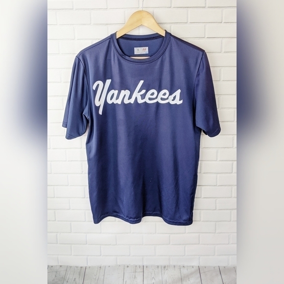 A4 Blue Yankees Training Shirt/ Jersey - Picture 1 of 5